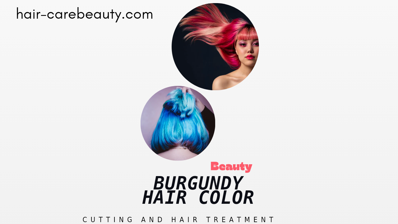 A vibrant image showcasing various shades of Burgundy hair color.